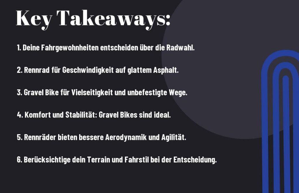 Gravel- oder Rennrad