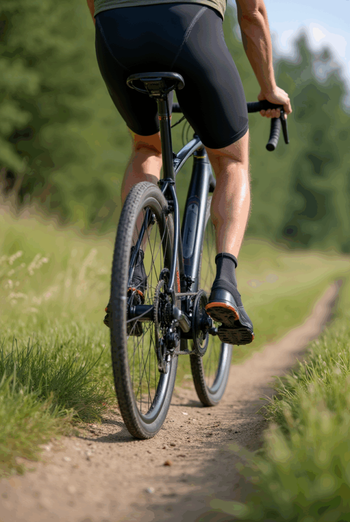 E-Gravelbike Test Outdoor
